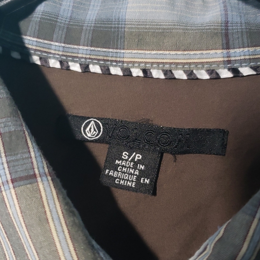 Volcom Plaid Button Down Shirt - image 3